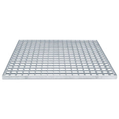 vidaXL Grating Silver 60 x 60 x 2 cm Hot-Dip Galvanised Steel 4