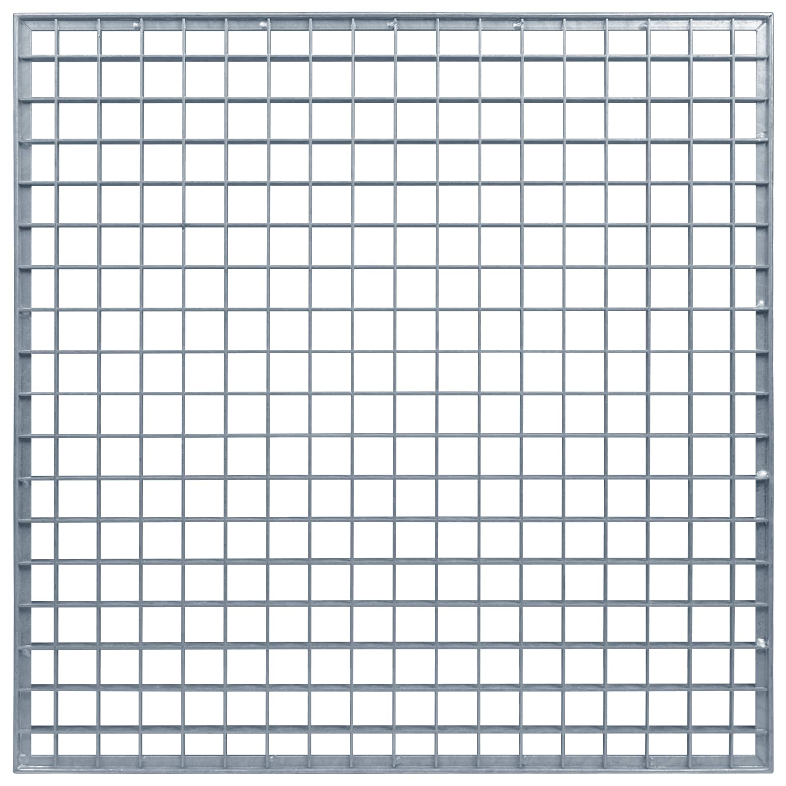 vidaXL Grating Silver 60 x 60 x 2 cm Hot-Dip Galvanised Steel 5