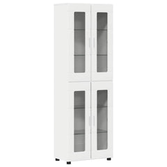 vidaXL Highboard FLORIN 60 x 35 x 182 cm White Engineered Wood 2