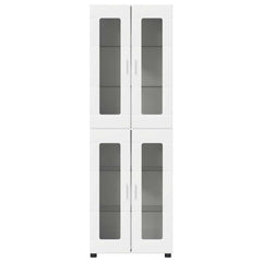 vidaXL Highboard FLORIN 60 x 35 x 182 cm White Engineered Wood 6