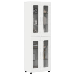 vidaXL Highboard FLORIN 60 x 35 x 182 cm White Engineered Wood 3
