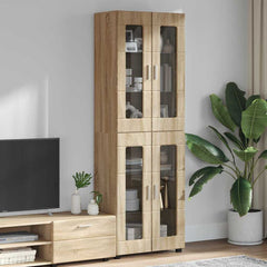 vidaXL Highboard FLORIN 60 x 35 x 182 cm Sonoma Oak Engineered Wood 1
