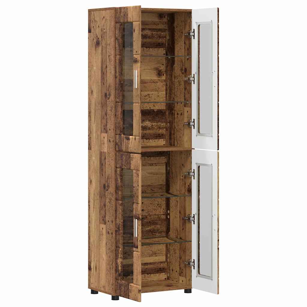 vidaXL Highboard FLORIN 60 x 35 x 182 cm Old Wood Engineered Wood 5