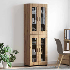vidaXL Highboard FLORIN 60 x 35 x 182 cm Artisan Oak Engineered Wood 4