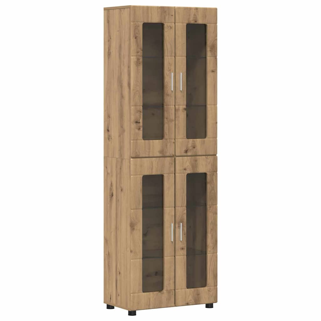 vidaXL Highboard FLORIN 60 x 35 x 182 cm Artisan Oak Engineered Wood 2
