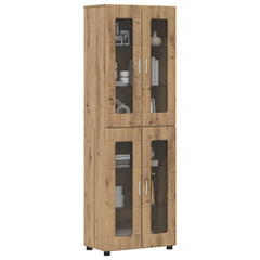 vidaXL Highboard FLORIN 60 x 35 x 182 cm Artisan Oak Engineered Wood 3