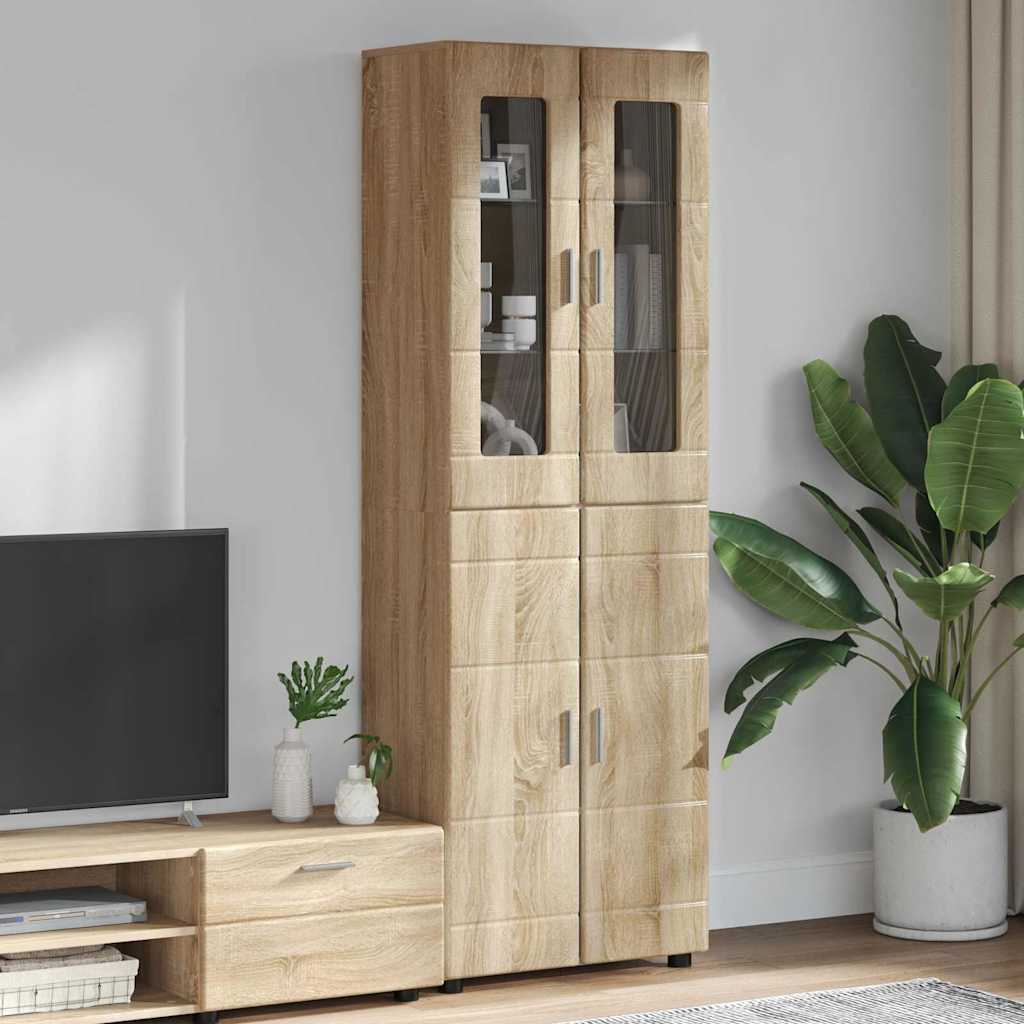 vidaXL TV Cabinet Set FLORIN 3 pcs 150 x 39 x 30 cm Sonoma Oak