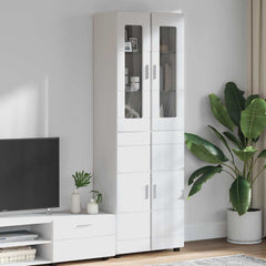 vidaXL TV Cabinet Set FLORIN 3 pcs 150 x 39 x 30 cm High Gloss White