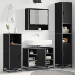 Bathroom Furniture Set 35 x 37.5 x 188.5 cm Black oak