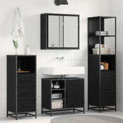 Bathroom Furniture Engineered Wood Black oak