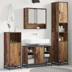 Bathroom Furniture Set 3 pcs 35 x 37.5 x 188.5 cm Old wood