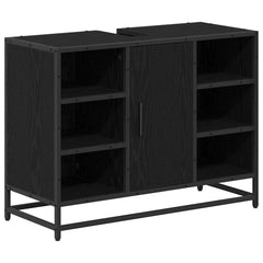 Bathroom Furniture Set 3 pcs 80 x 33 x 60 cm Black oak