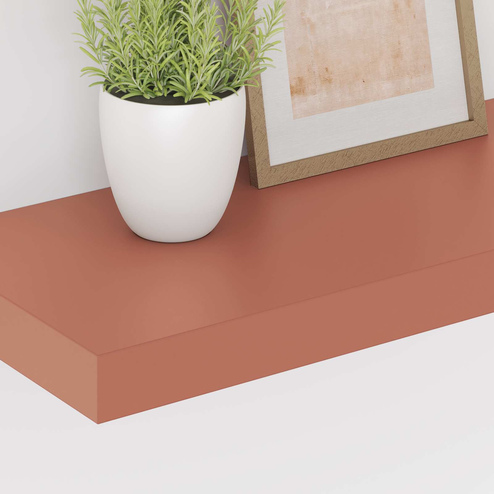 vidaXL Wall Shelf 4 pcs Red 50 x 23.5 x 3.8 cm Engineered Wood 5