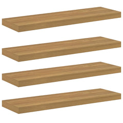 Floating Wall Shelves 80x23,5x3,8 cm MDF 4 80 x 23.5 x 3.8 cm Brown