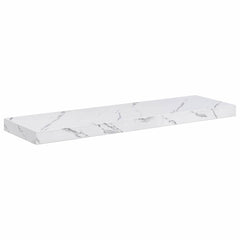 vidaXL Wall Shelf 2 pcs White Marble 90 x 23.5 x 3.8 cm 6