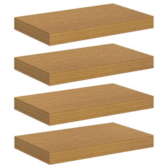 vidaXL Wall Shelf 4 pcs Beige 40 x 23.5 x 3.8 cm Engineered Wood 2