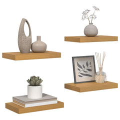 vidaXL Wall Shelf 4 pcs Beige 40 x 23.5 x 3.8 cm Engineered Wood 3