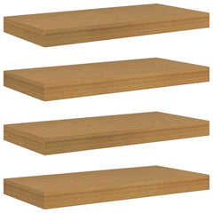 vidaXL Wall Shelf 4 pcs Beige 50 x 23.5 x 3.8 cm Engineered Wood 2
