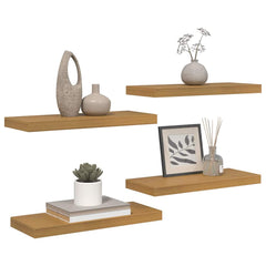 vidaXL Wall Shelf 4 pcs Beige 60 x 23.5 x 3.8 cm Engineered Wood 3