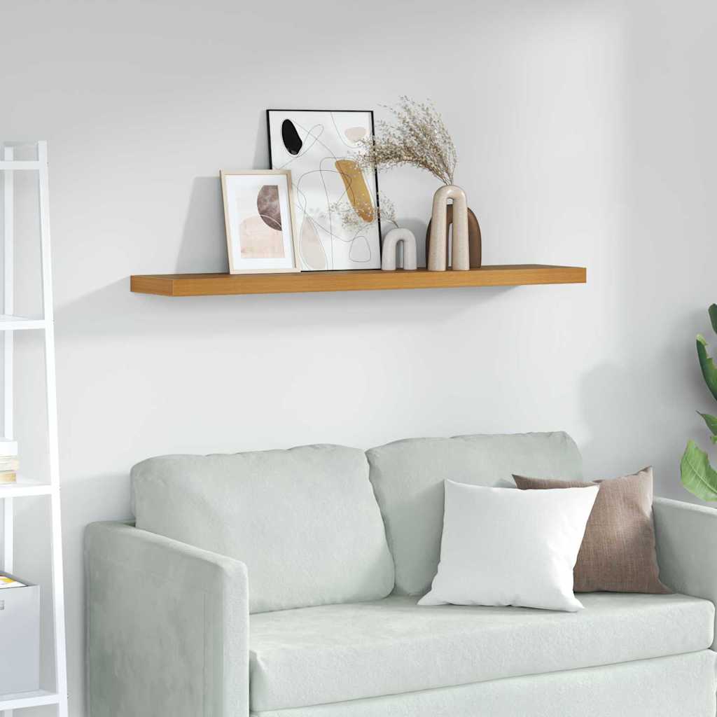 vidaXL Wall Shelf Wall-Mounted Beige 120 x 23.5 x 3.8 cm 1