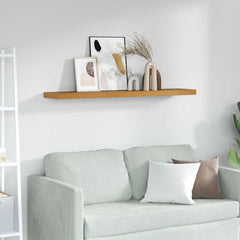 vidaXL Wall Shelf Wall-Mounted Beige 120 x 23.5 x 3.8 cm 1