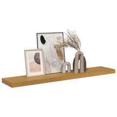 vidaXL Wall Shelf Wall-Mounted Beige 120 x 23.5 x 3.8 cm 3