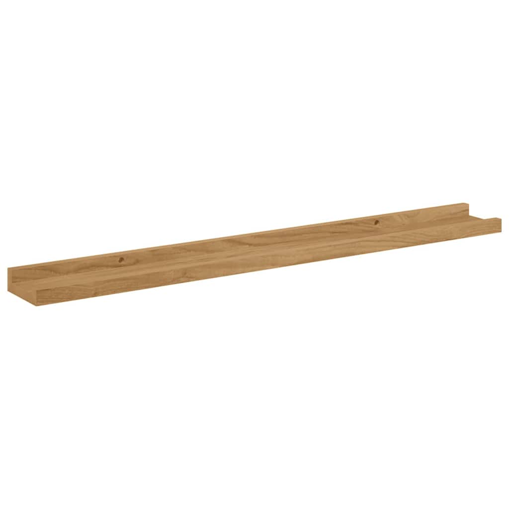 vidaXL Wall Shelf 4 pcs Brown 80 x 9 x 3 cm Engineered Wood 6
