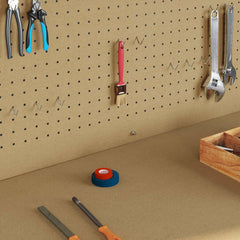 vidaXL Workbench Black 81 x 41 x 145 cm Engineered Wood and Metal 4