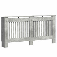 vidaXL Radiator Cover Concrete Grey 172 x 19 x 81.5 cm Engineered Wood 2