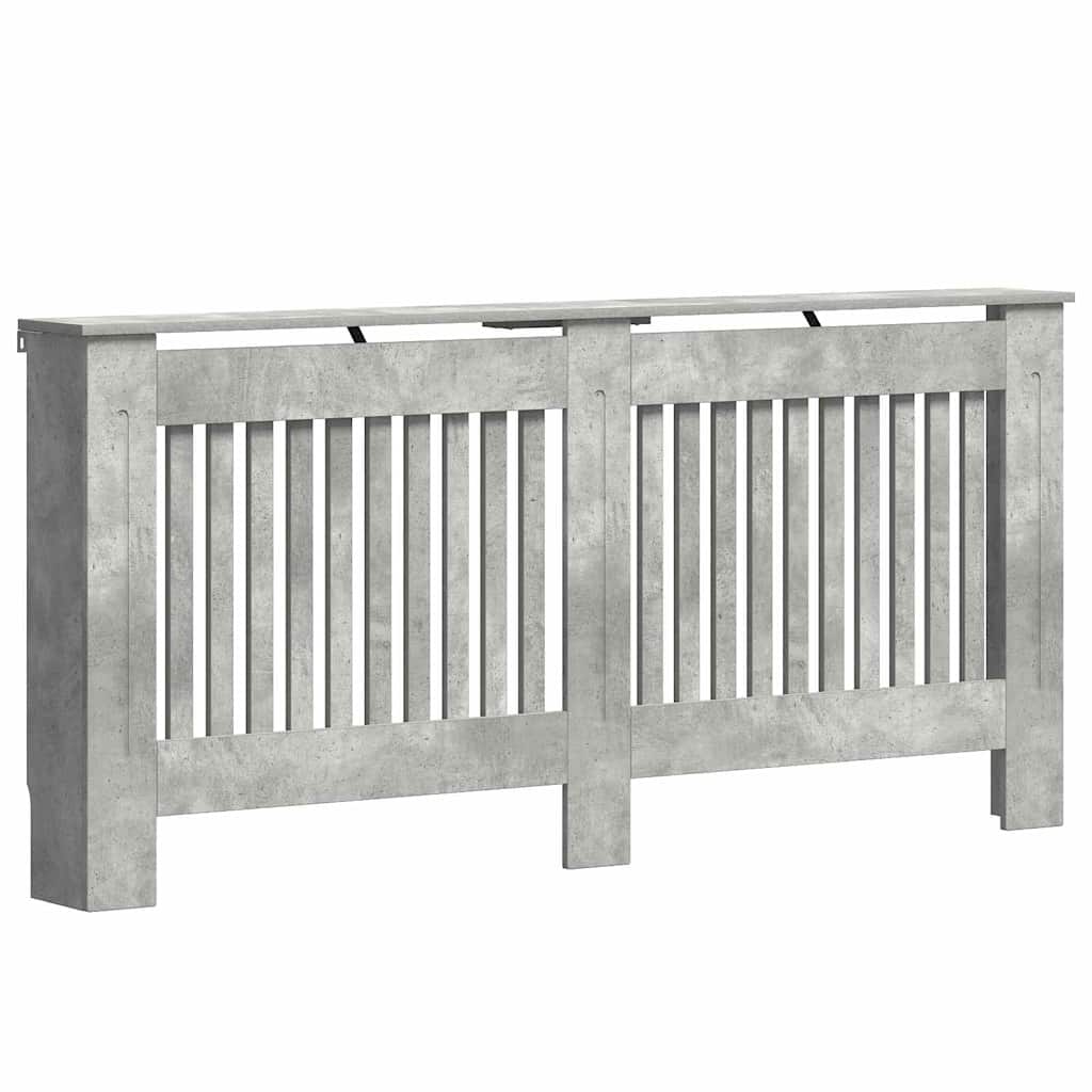 Radiator Cover 172 x 19 x 81.5 cm Engineered Wood 1 Depth 19 cm Width 172 cm Concrete grey