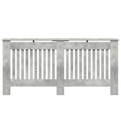 vidaXL Radiator Cover Concrete Grey 172 x 19 x 81.5 cm Engineered Wood 4