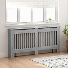 vidaXL Radiator Cover Grey Sonoma 172 x 19 x 81.5 cm Engineered Wood 3