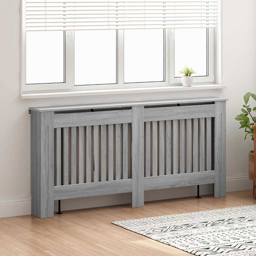 Radiator Cover 172 x 19 x 81.5 cm Engineered Wood 1 Depth 19 cm Width 172 cm Grey sonoma