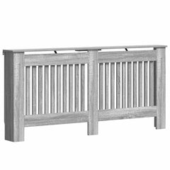 vidaXL Radiator Cover Grey Sonoma 172 x 19 x 81.5 cm Engineered Wood 2
