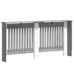 vidaXL Radiator Cover Grey Sonoma 172 x 19 x 81.5 cm Engineered Wood 6