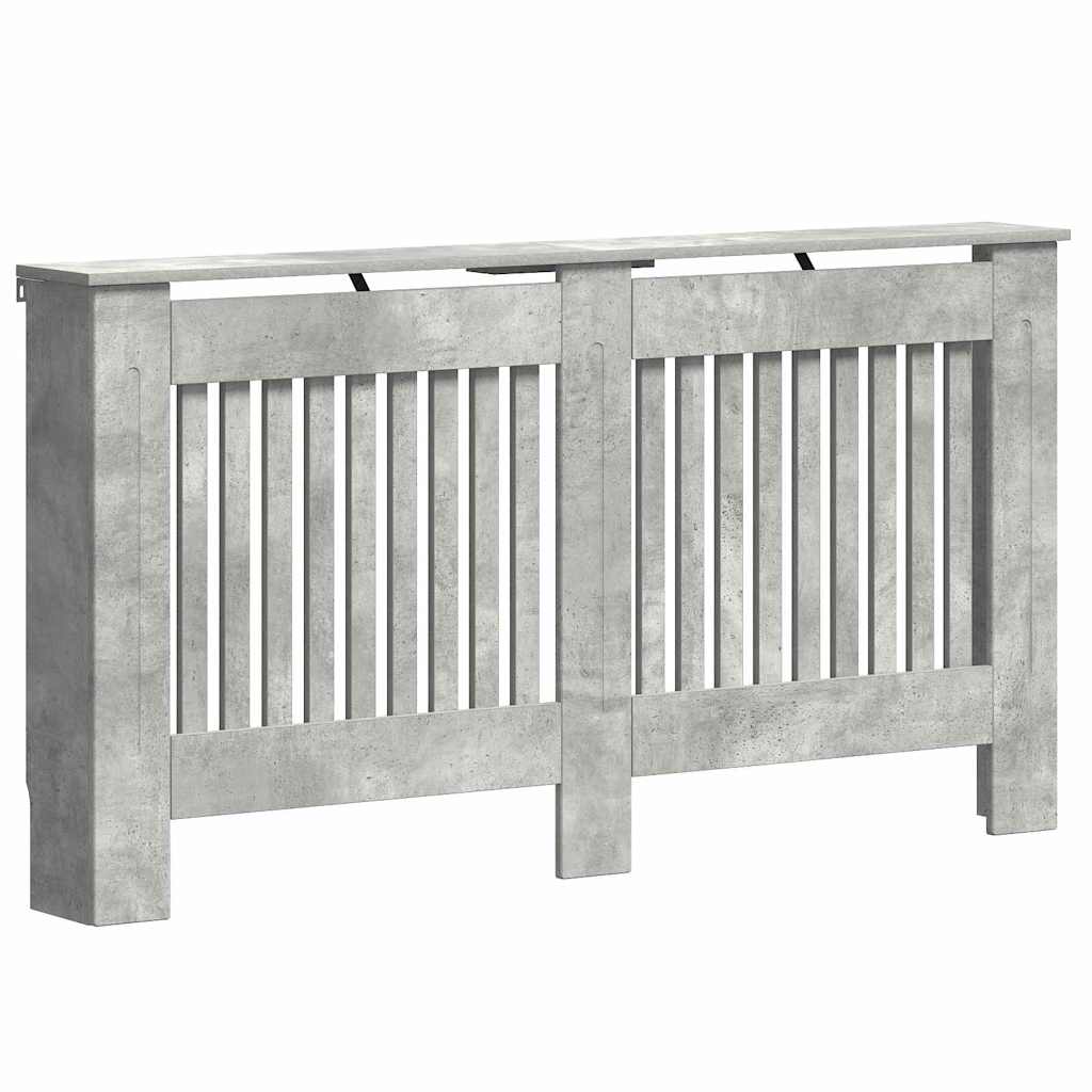 Radiator Cover 152 x 19 x 81.5 cm Engineered Wood 1 Depth 19 cm Width 152 cm Concrete grey