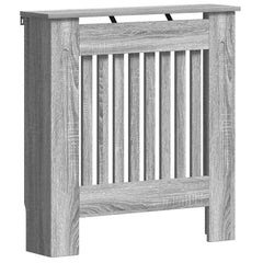 vidaXL Radiator Cover Grey Sonoma 78 x 19 x 81.5 cm Engineered Wood 2
