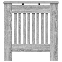vidaXL Radiator Cover Grey Sonoma 78 x 19 x 81.5 cm Engineered Wood 4