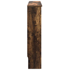 vidaXL Radiator Cover Smoked Oak 78 x 19 x 81.5 cm Engineered Wood 5