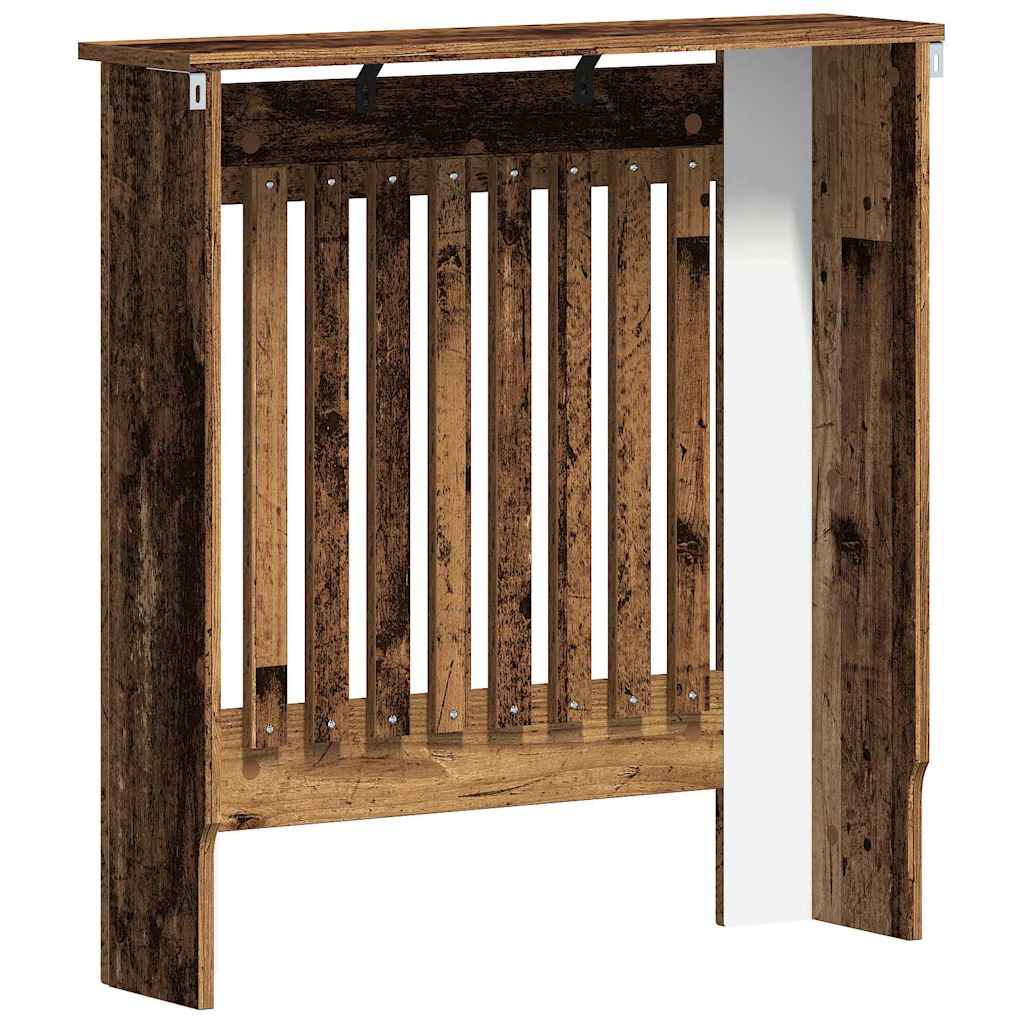 vidaXL Radiator Cover Old Wood 78 x 19 x 81.5 cm Engineered Wood 6