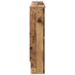 vidaXL Radiator Cover Old Wood 112 x 19 x 81.5 cm Engineered Wood 5