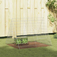 vidaXL Rabbit Cage Silver 110 x 100 x 85 cm Galvanised Steel 1