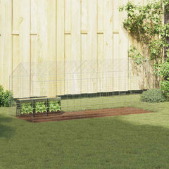 Rabbit Cage Silver 100 x 78 x 78 cm Galvanised Steel 200 cm without roof