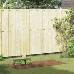 Rabbit Cage Silver 100 x 100 x 210 cm Galvanised Steel 202 cm without roof