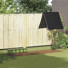 Rabbit Cage Silver 100 x 100 x 210 cm Galvanised Steel 303 cm with roof