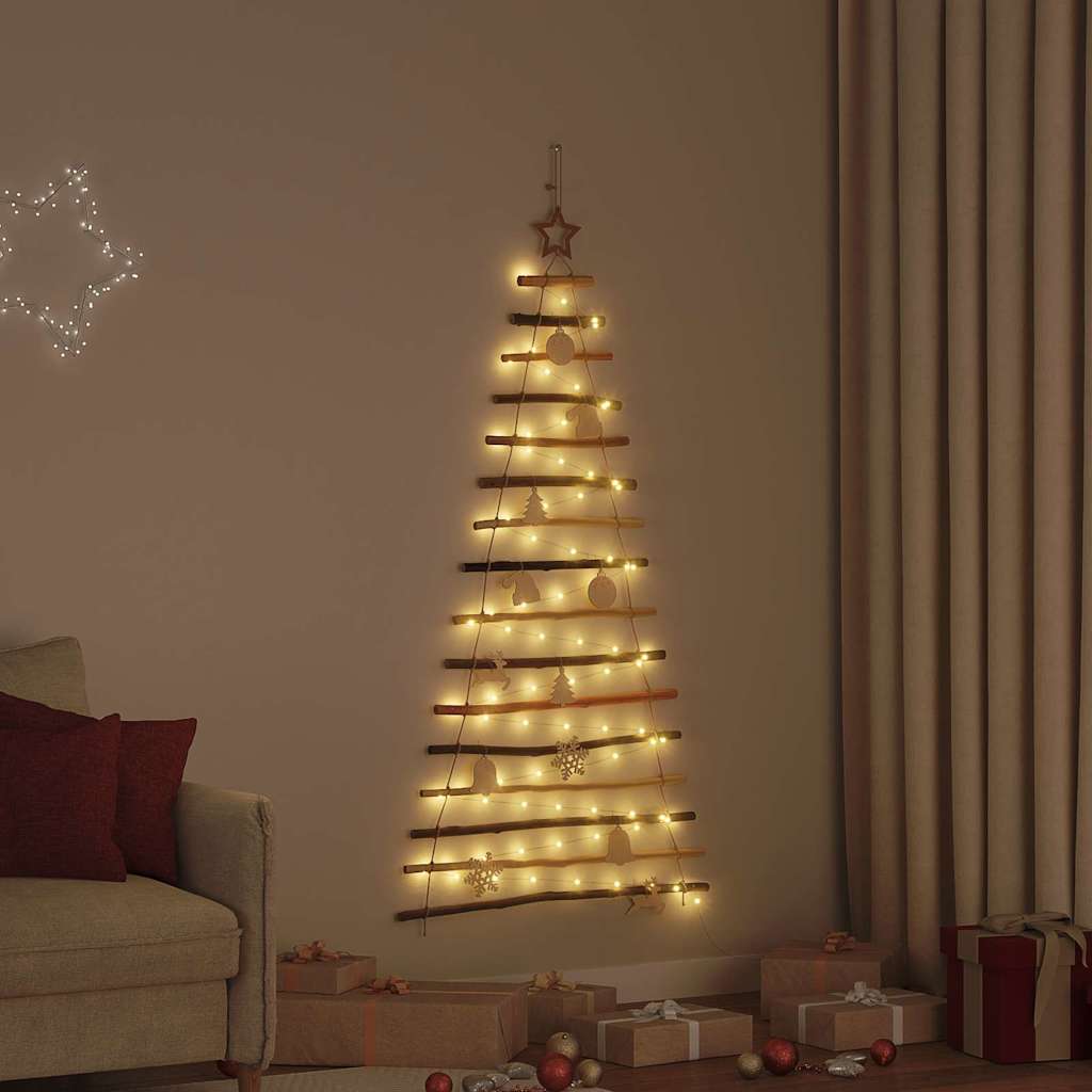 Christmas Tree Natural Solid Ash Wood Warm white