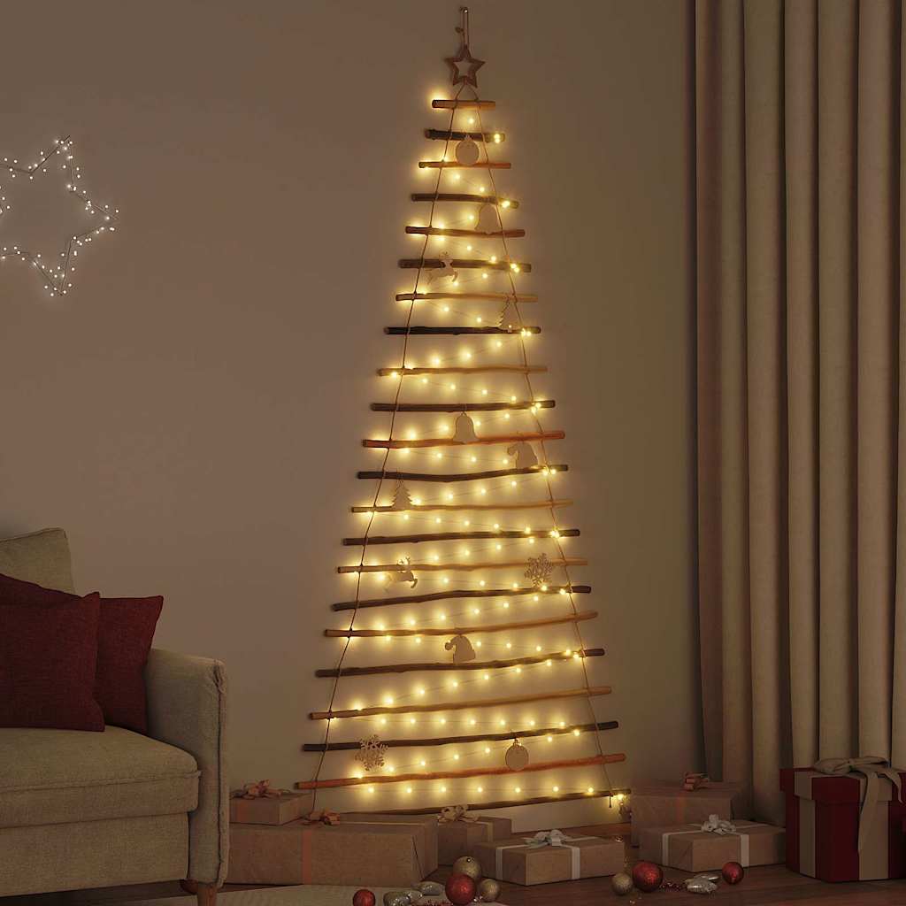 vidaXL Christmas Tree Natural Solid Ash Wood