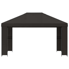 Gazebo 4 x 3 m Polyester and Steel 190 gsm without Sidewall Anthracite