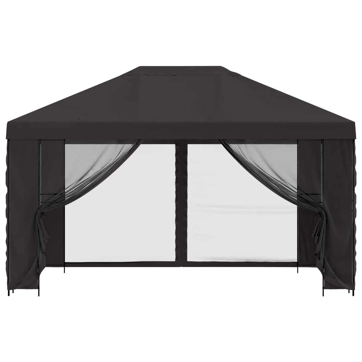 Garden Gazebo with Sidewalls 4 x 3 m Polyester and Steel with 4 Sidewalls Anthracite