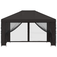 Garden Gazebo with Sidewalls 4 x 3 m Polyester and Steel with 4 Sidewalls Anthracite